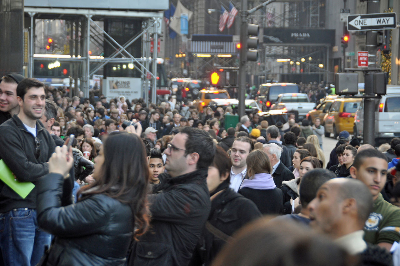 Black Friday à l'Apple Store de la 5e Avenue, à New York City.