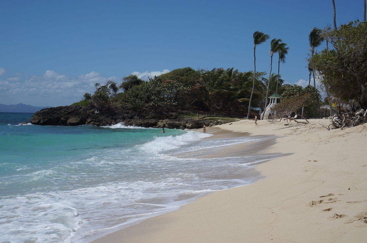 Cayo Levantado dans la Baie de Samaná en République Dominicaine.