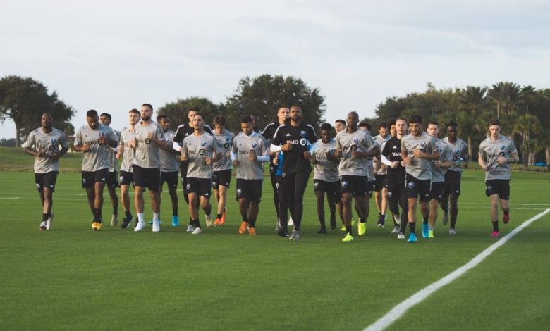 Le premier entraînement de l'Impact de Montréal à Orlando.