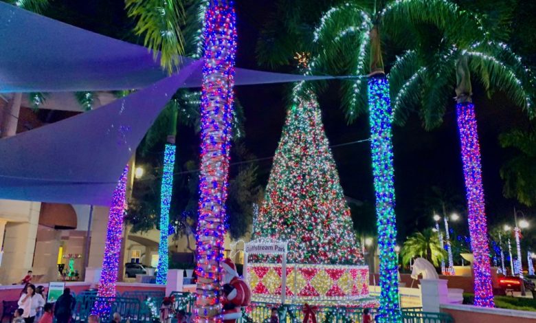 Hallandale : les décorations de Noël au Gulfstream Park en vidéo et photos