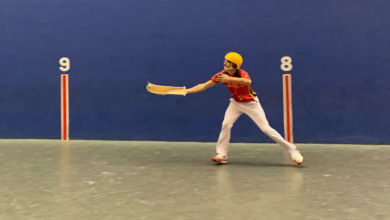 Les joueur sur le fronton de Dania Beach