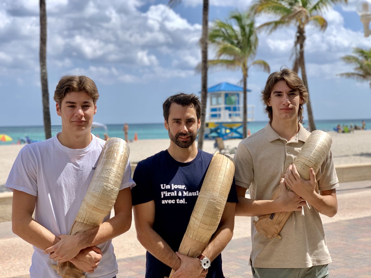 Gorka Sorozabal, Nicolas Eyheragaray et Johan Sorozabal : les joueurs de Pelote Basque de Floride
