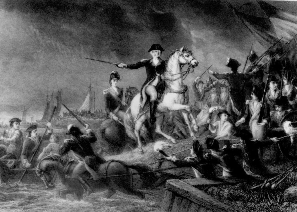 George Washington lors de la bataille de Long Island