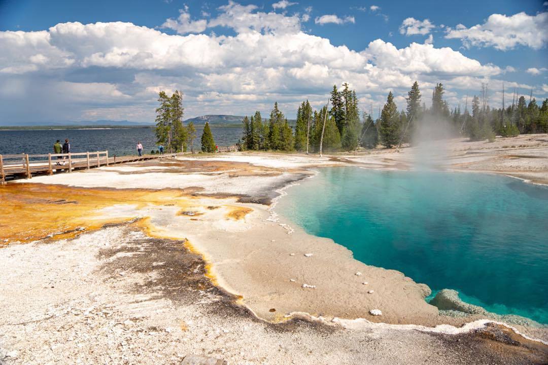 West Thumb Geyser Basin à Yellowstone.