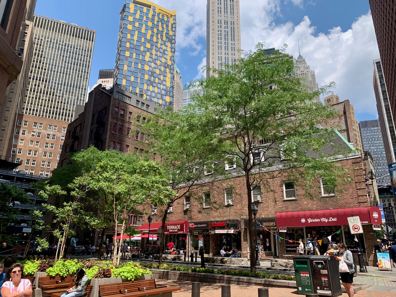 Pearl Street dans le Financial District de News-York
