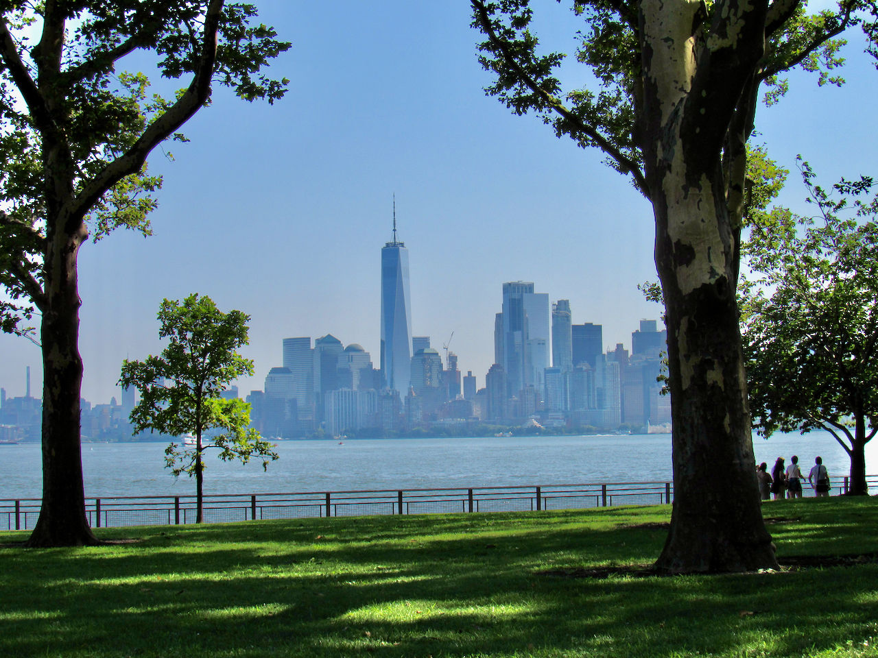 Vue sur Manhattan depuis Liberty Island