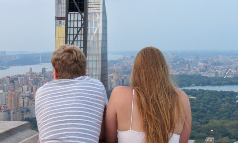 La vue depuis le Top of the Rock : le sommet du Rockefeller Center à New-York.