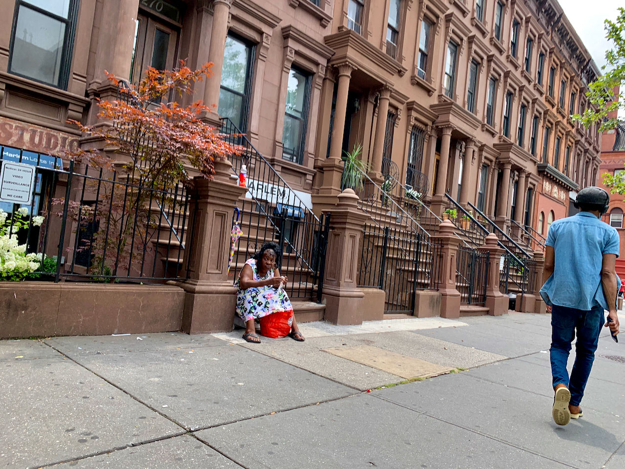 Sans domicile à Harlem (New-York) la semaine dernière.
