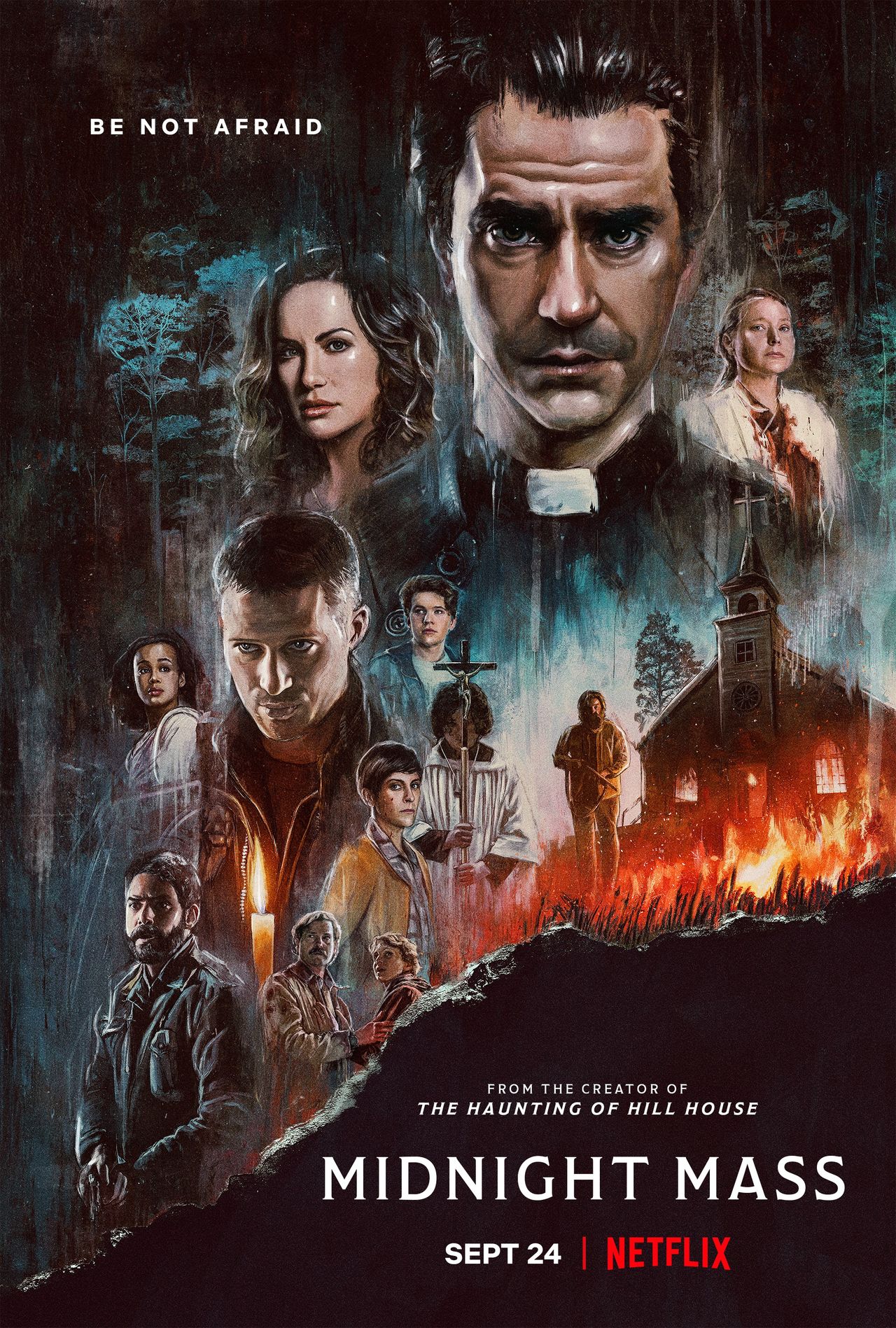 Midnight Mass : une très bonne série d'épouvante sur Netflix (sortie en français sous le titre Sermons de Minuit)