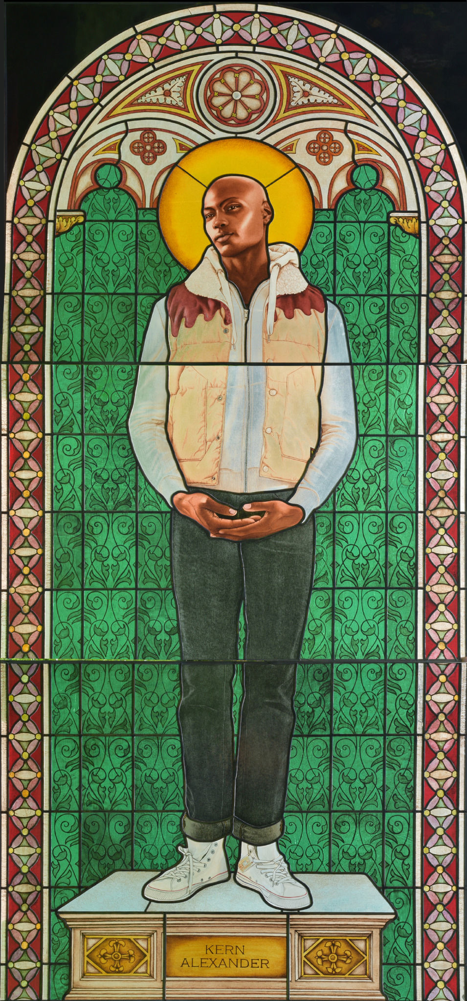 Kehinde Wiley : Saint Amelie, 2014.