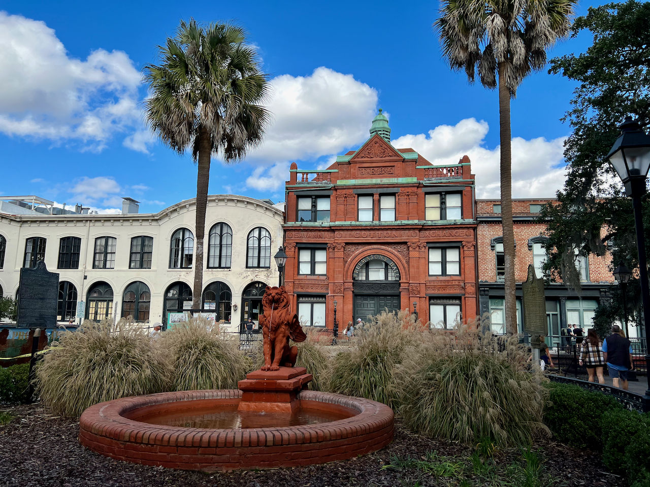 Savannah Cotton Exchange (bourse du coton, sur les quais de Savannah)
