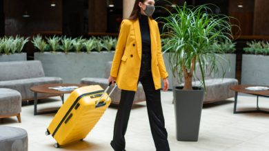 a woman in yellow blazer