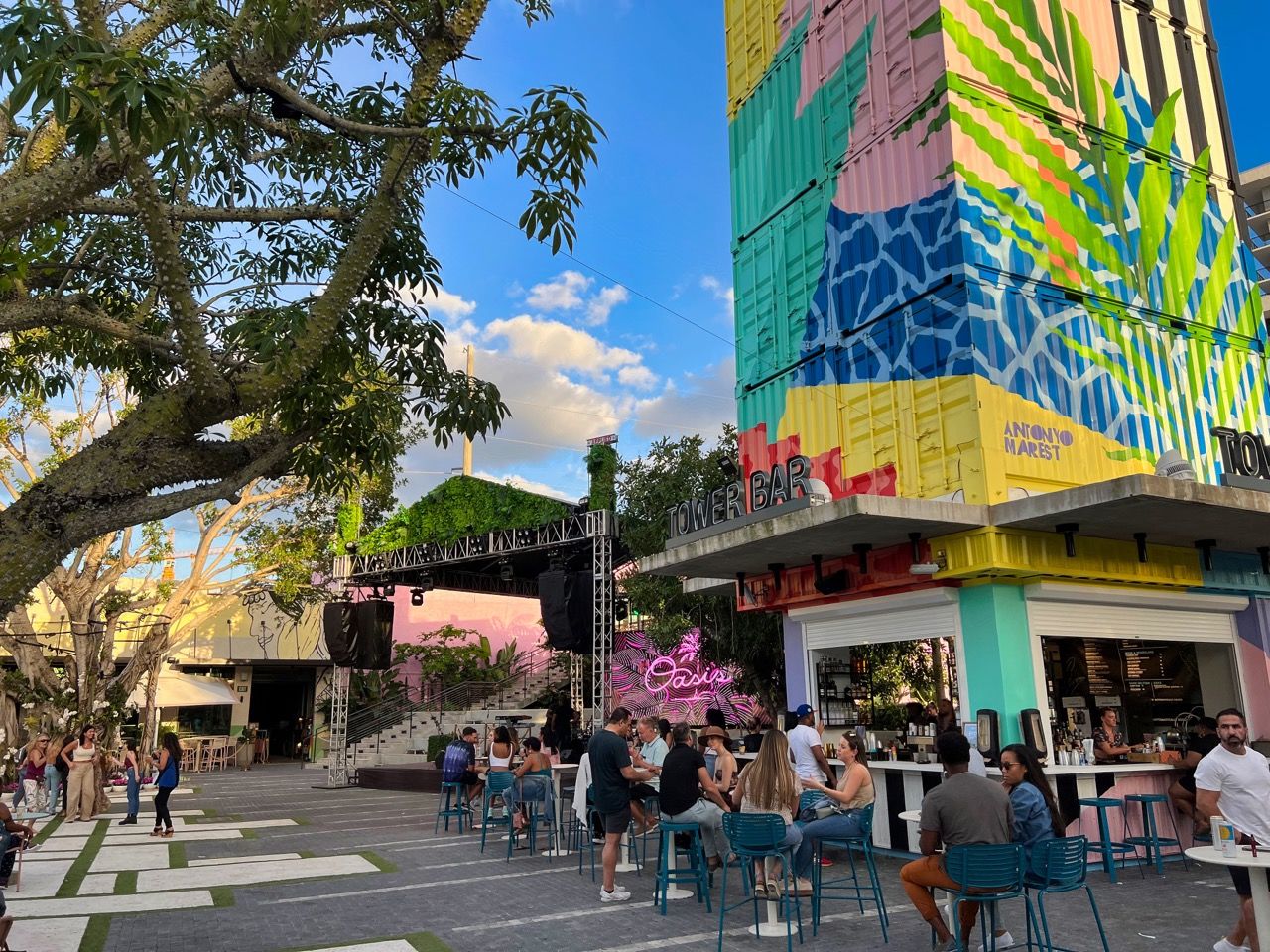 The Oasis, à Wynwood : nouveau grand temple de la fête en plein air