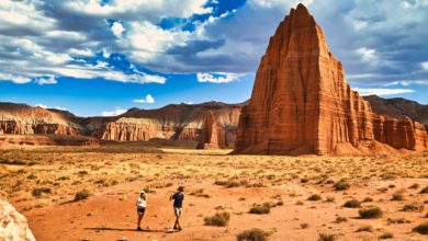 Temples of the Sun and The Moon à Cathedral Valley, dans le Capitol Reef National Park