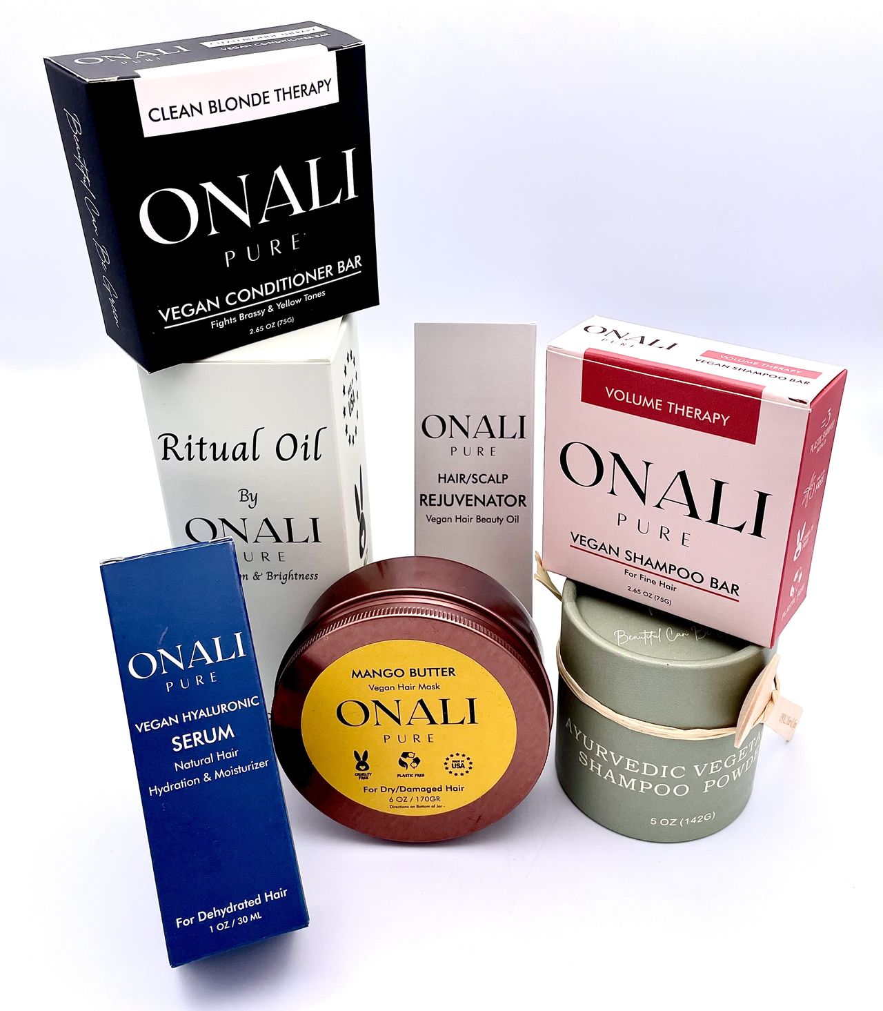 Produits naturels Onali Pure pour les cheveux (shampoing...)