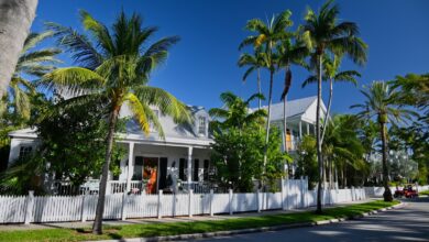 Paysages et vues générales de l'île de Key West en Floride.