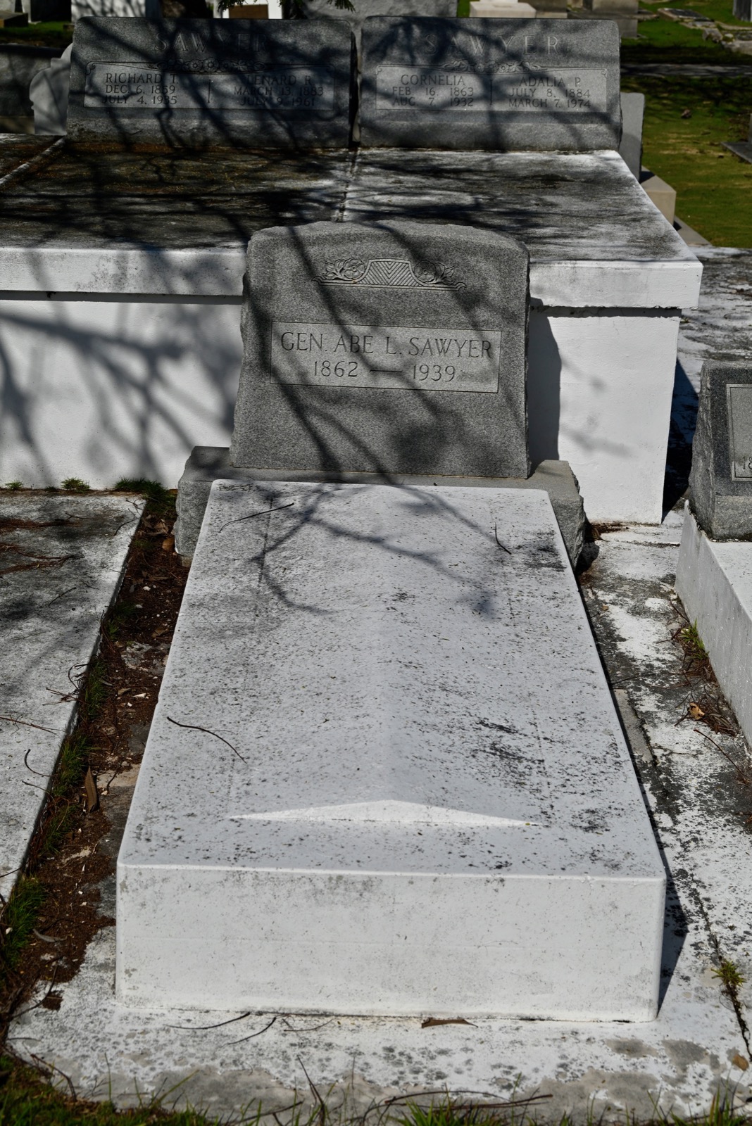 Tombe du “Général” Abe Sawyer à Key West