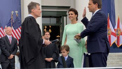 La prestation de serment pour le deuxième mandat de Ron DeSantis en janvier dernier