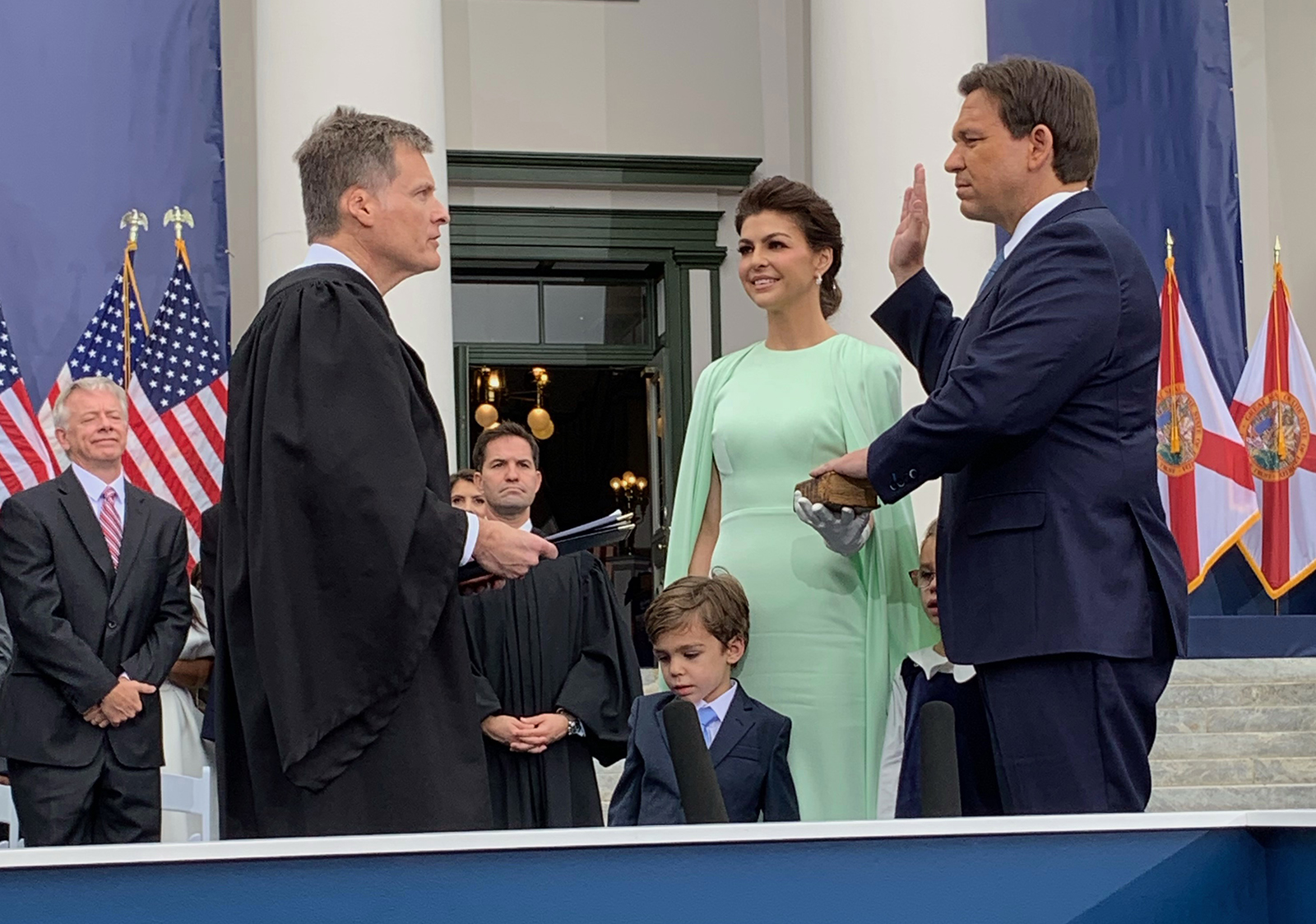 La prestation de serment pour le deuxième mandat de Ron DeSantis en janvier dernier