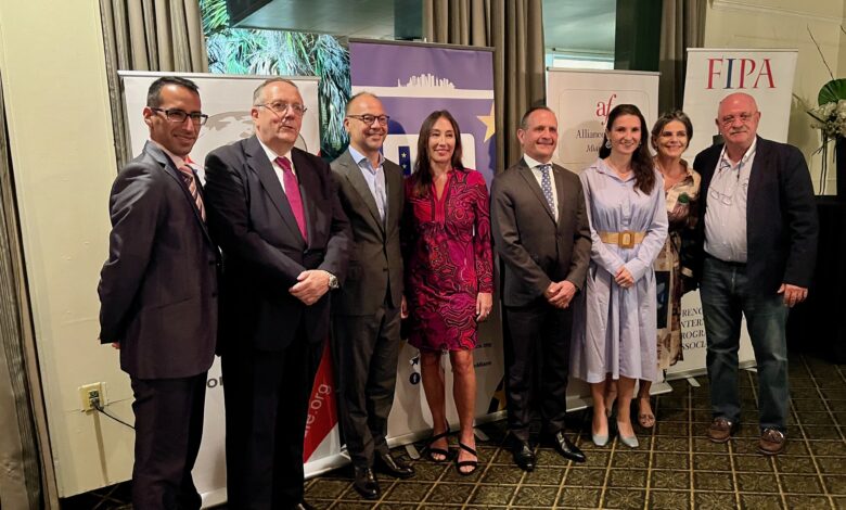 Photo d'illustration : dîner des assos françaises en l'honneur du précédent Consul de France