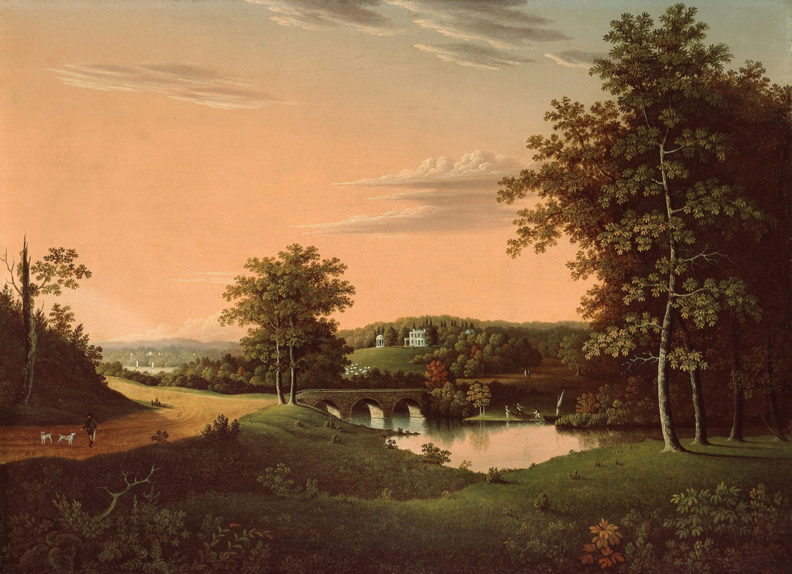 Cette peinture de Point Breeze a été réalisée par Charles B. Lawrence entre 1817 et 1820.