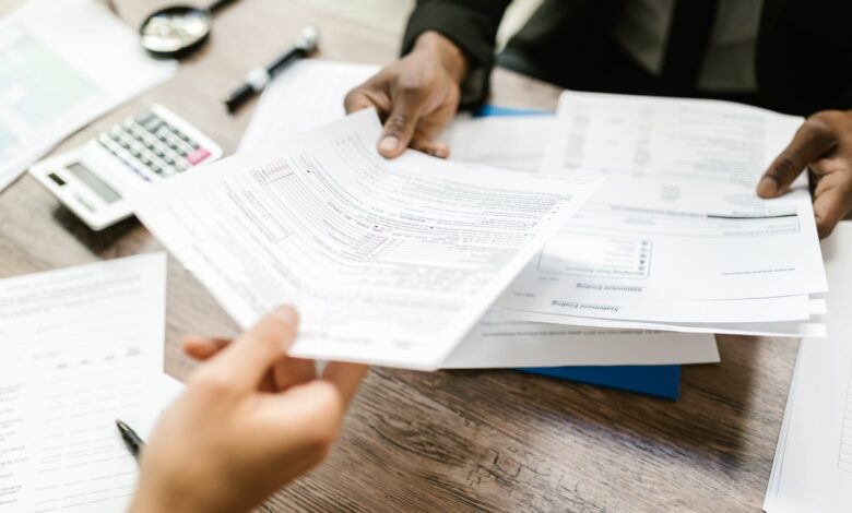 handing out of documents