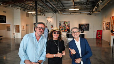 Mathias Ricart, Lina Cerrone et Fredric Lean à la Lina Cerrone Gallery