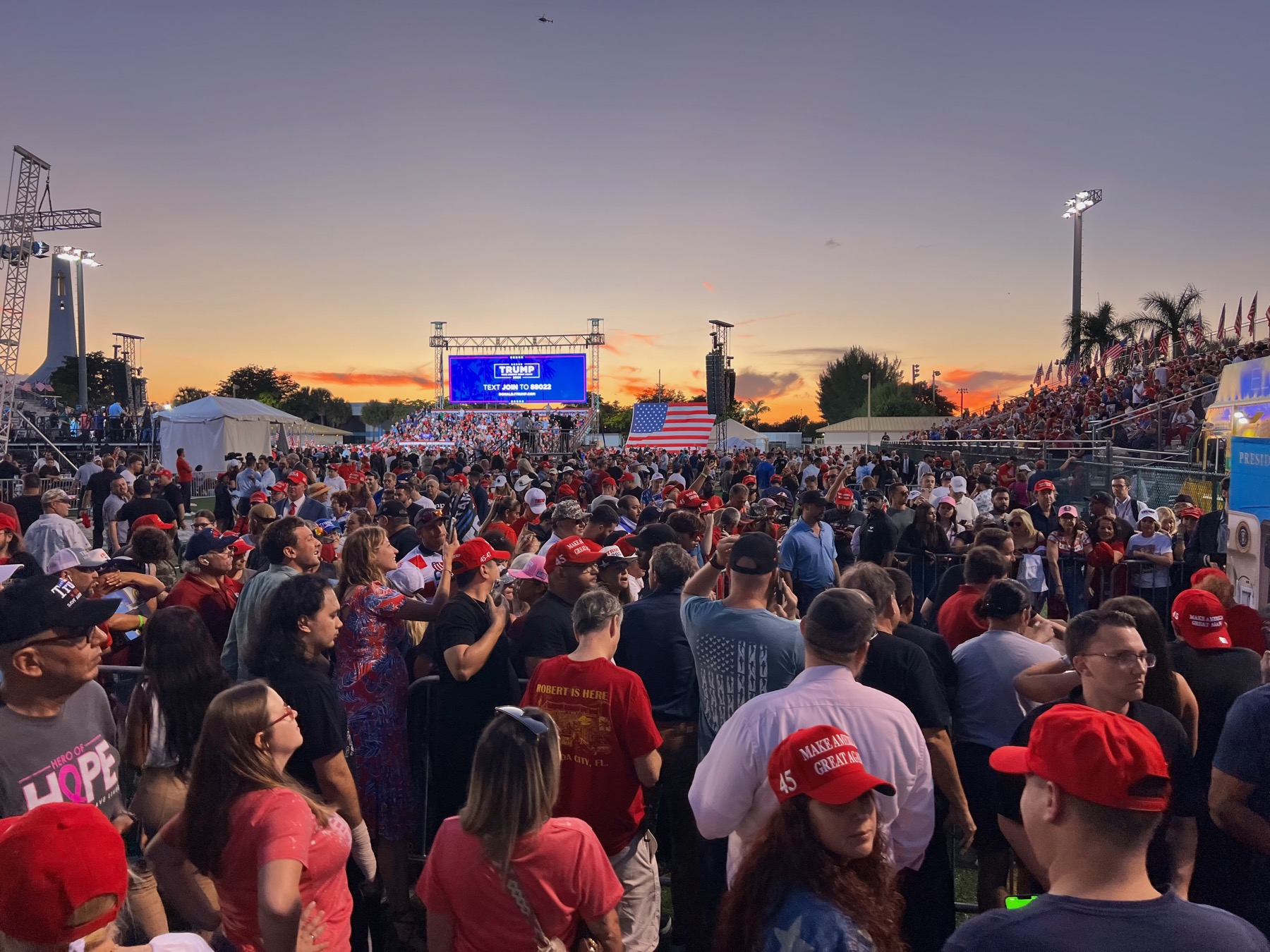 Réunion publique de Donald Trump à Miami
