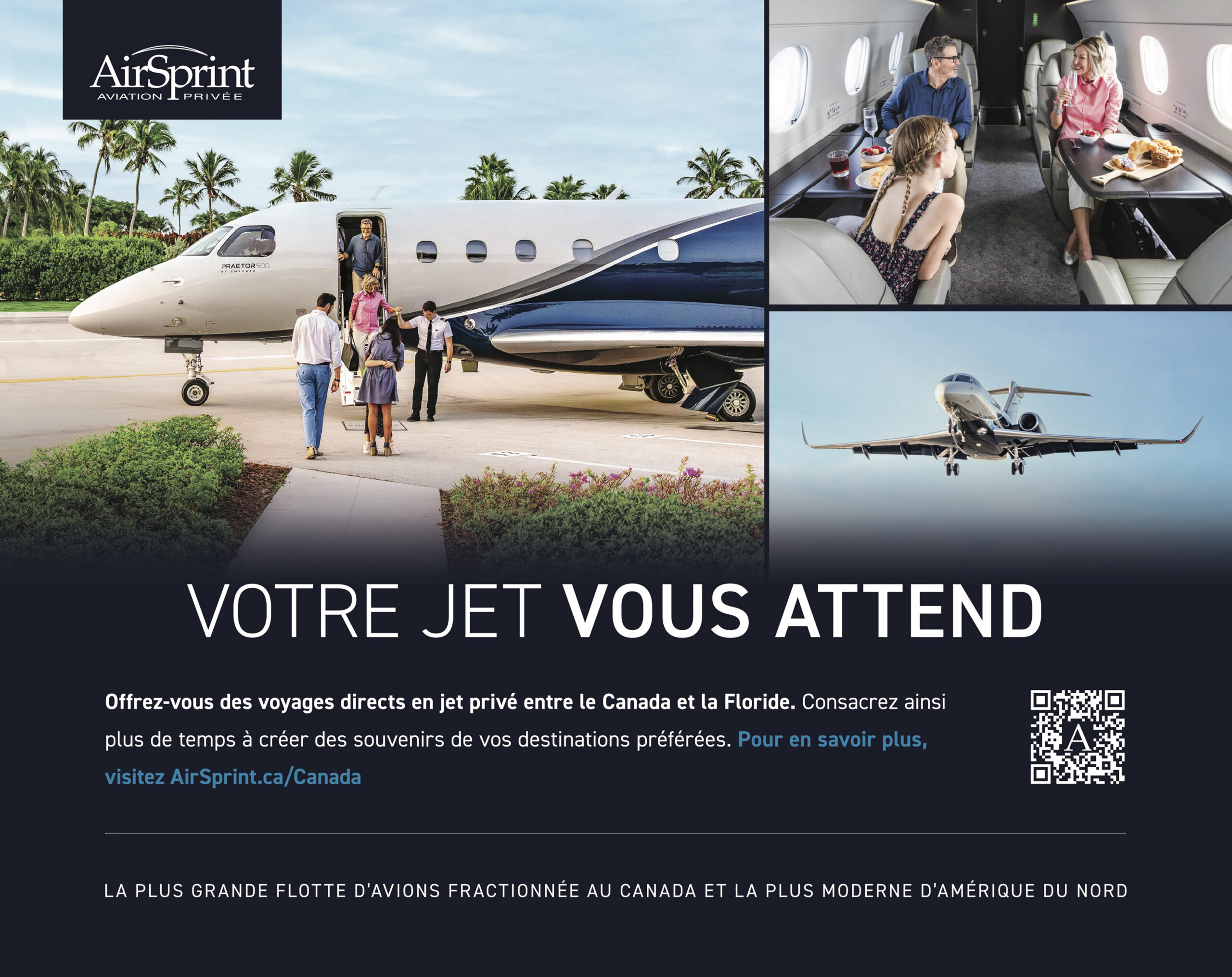 Jet privé Canada Etats-Unis et Floride