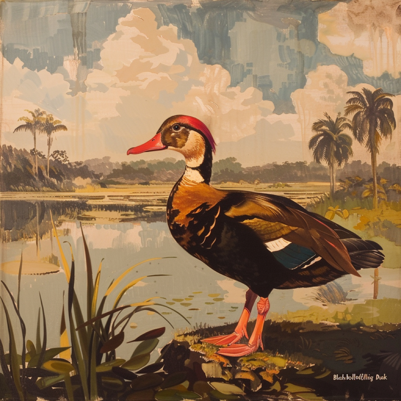 Dendrocygne fauve (Black-bellied Whistling Duck)