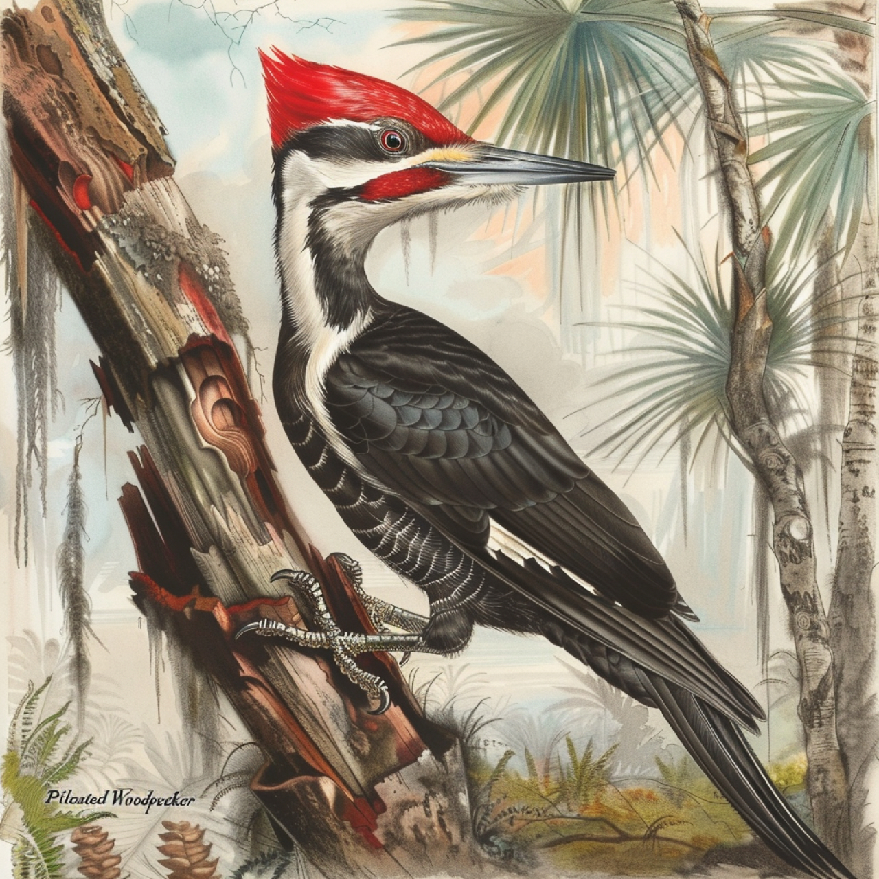 Grand Pic (Pileated Woodpecker)