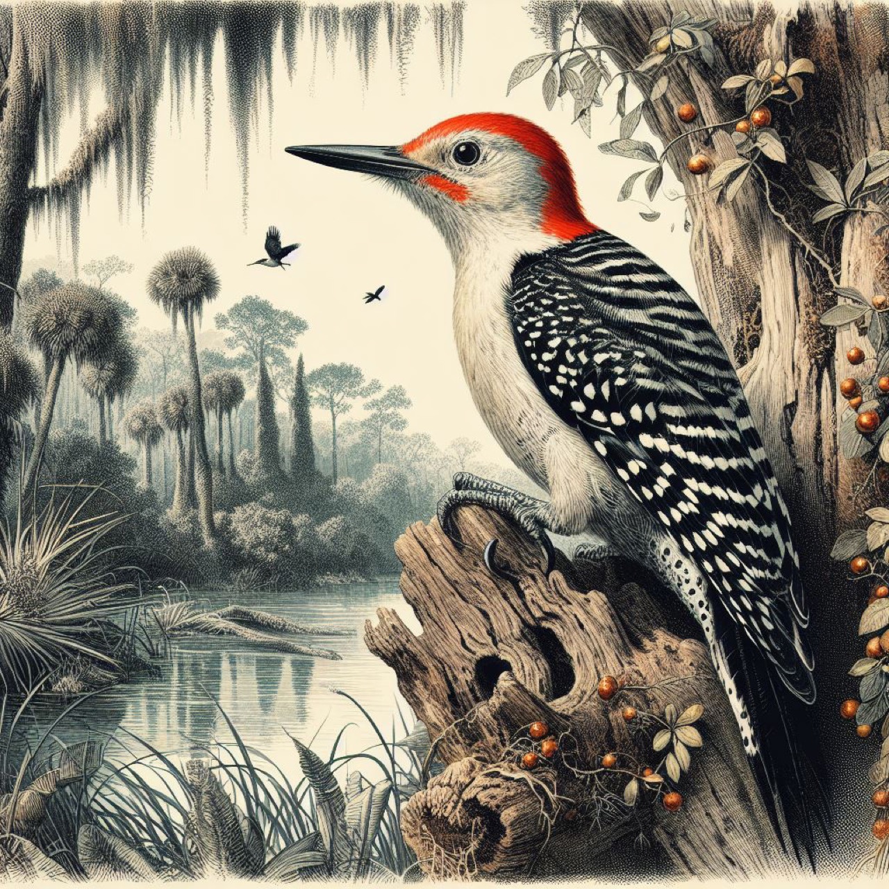 Pic à Ventre Rouge (Red-bellied Woodpecker)