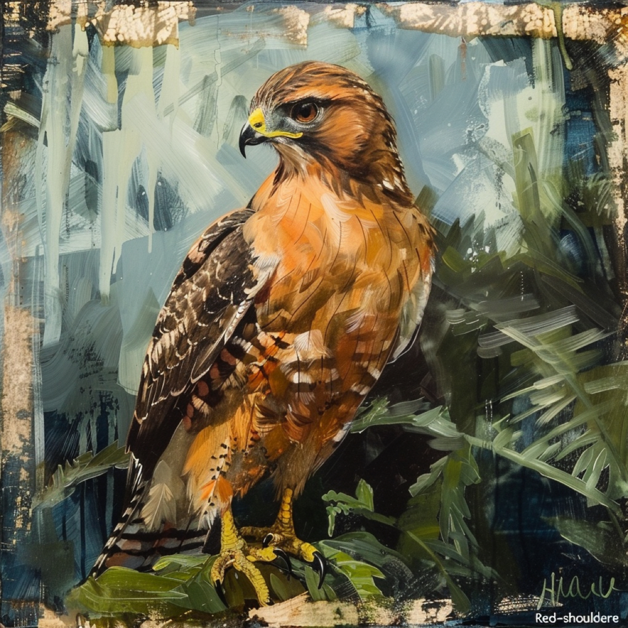 Buse à épaulettes rouges