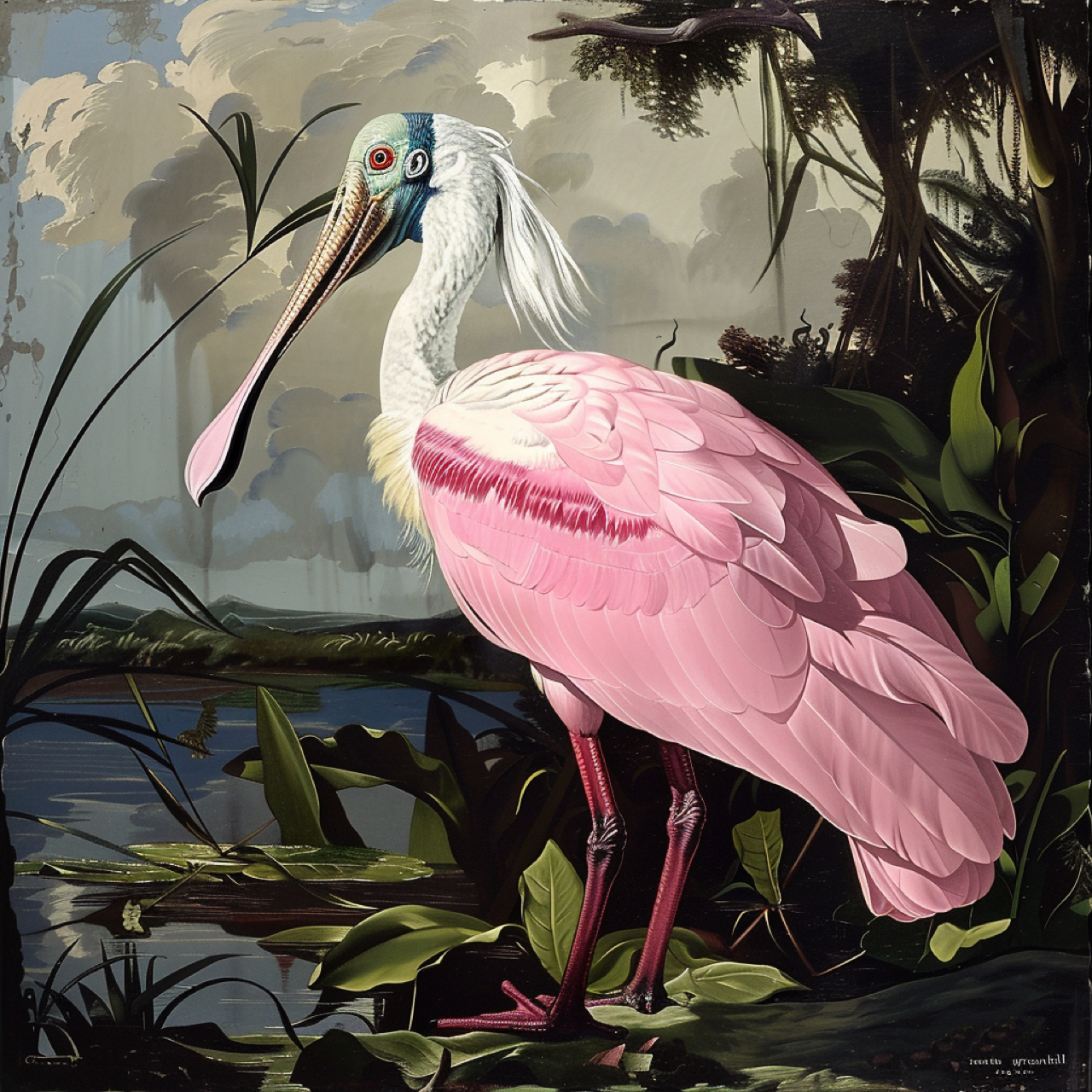 Spatule Rosée (Roseate Spoonbill)