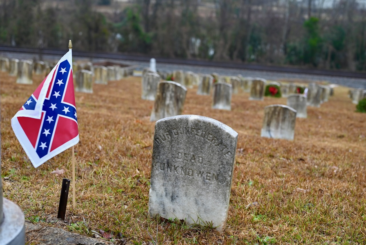 Tombes confédérées au Rose Hill Cemetery de Macon