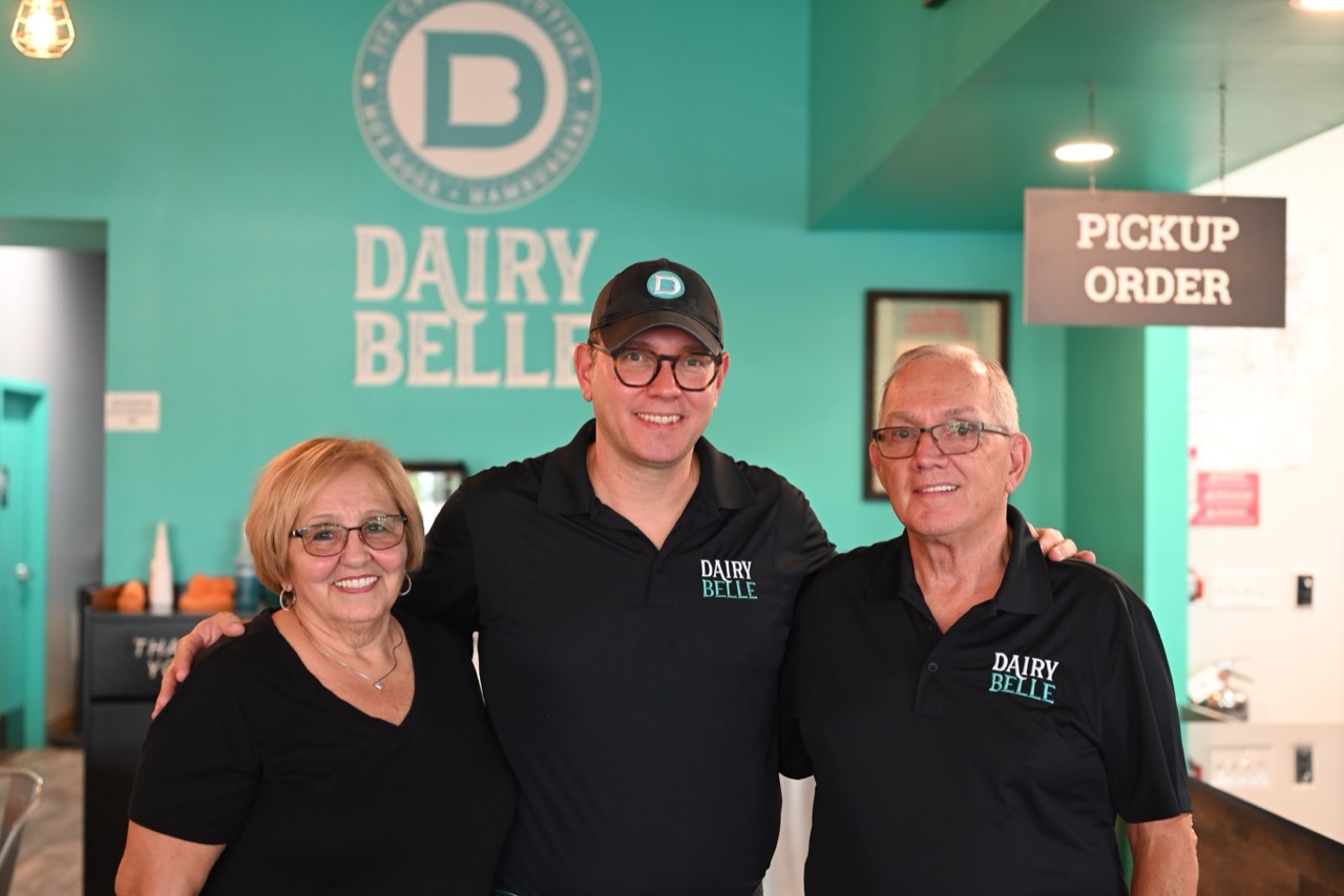 Ritane, François et Gilles Grenier à Dairy Belle Ice Cream
