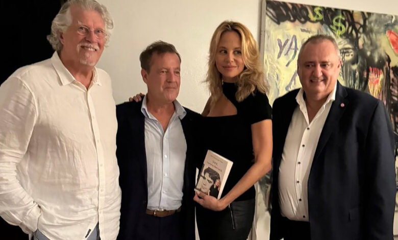 Soirée avec Marie Griessinger Tapie à Miami.