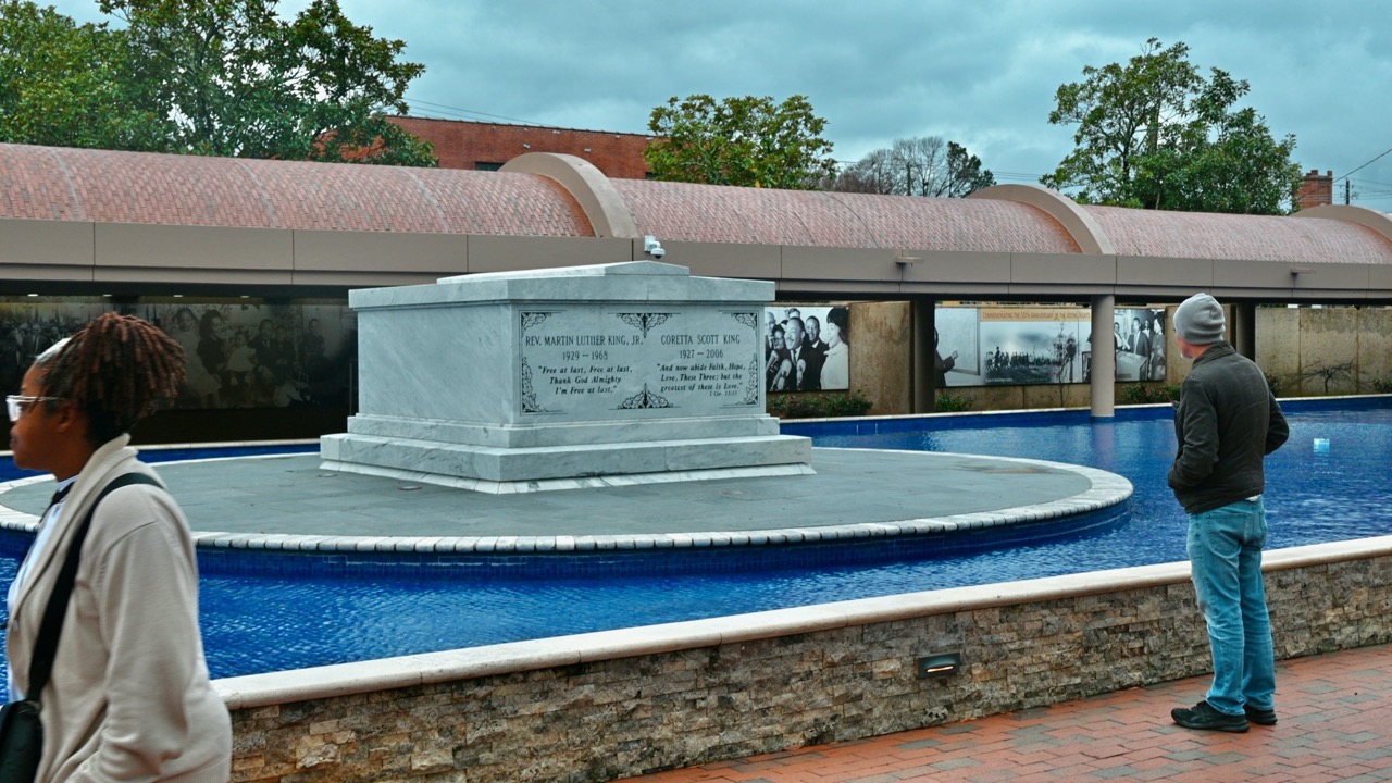 Tombe de Dr King et Coretta Scott King