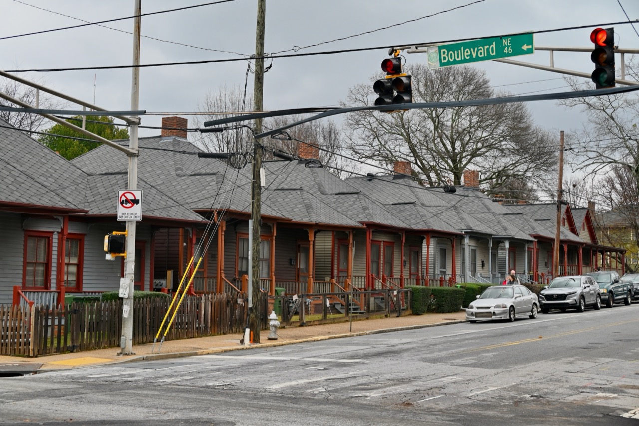 Les Shotguns Houses le long d'Auburn Avenue