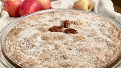 Recette Huguenot Torte gâteau pommes et noix