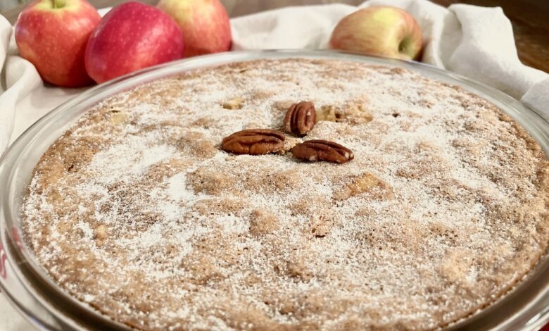 Recette Huguenot Torte gâteau pommes et noix