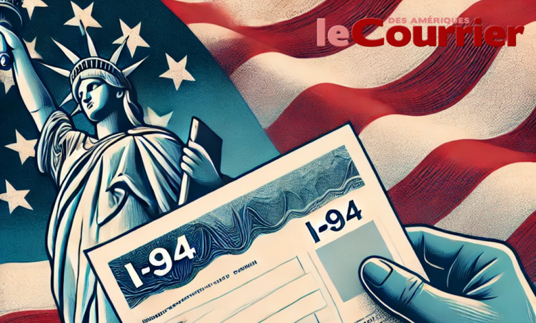 Le formulaire i-94 pour entrer aux Etats-Unis