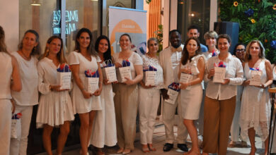 Les profs durant Miami durant la White Party de FIPA (asso des écoles publiques en immersion française à Miami)