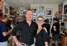 Laurent et Lisa Haï à la boutique Fast and Full Art de Boca Raton