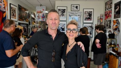 Laurent et Lisa Haï à la boutique Fast and Full Art de Boca Raton