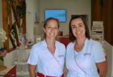 Sandra Bouvier et Nathalie Kournif, créatrices du salon de beauté Guinot à Boca Raton