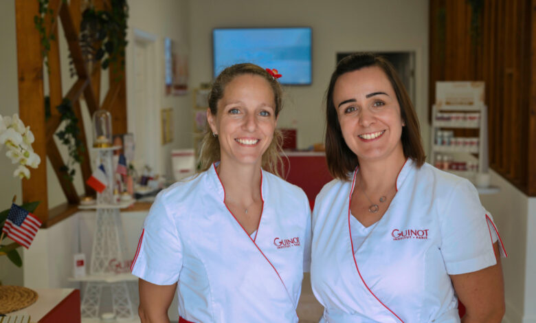 Sandra Bouvier et Nathalie Kournif, créatrices du salon de beauté Guinot à Boca Raton