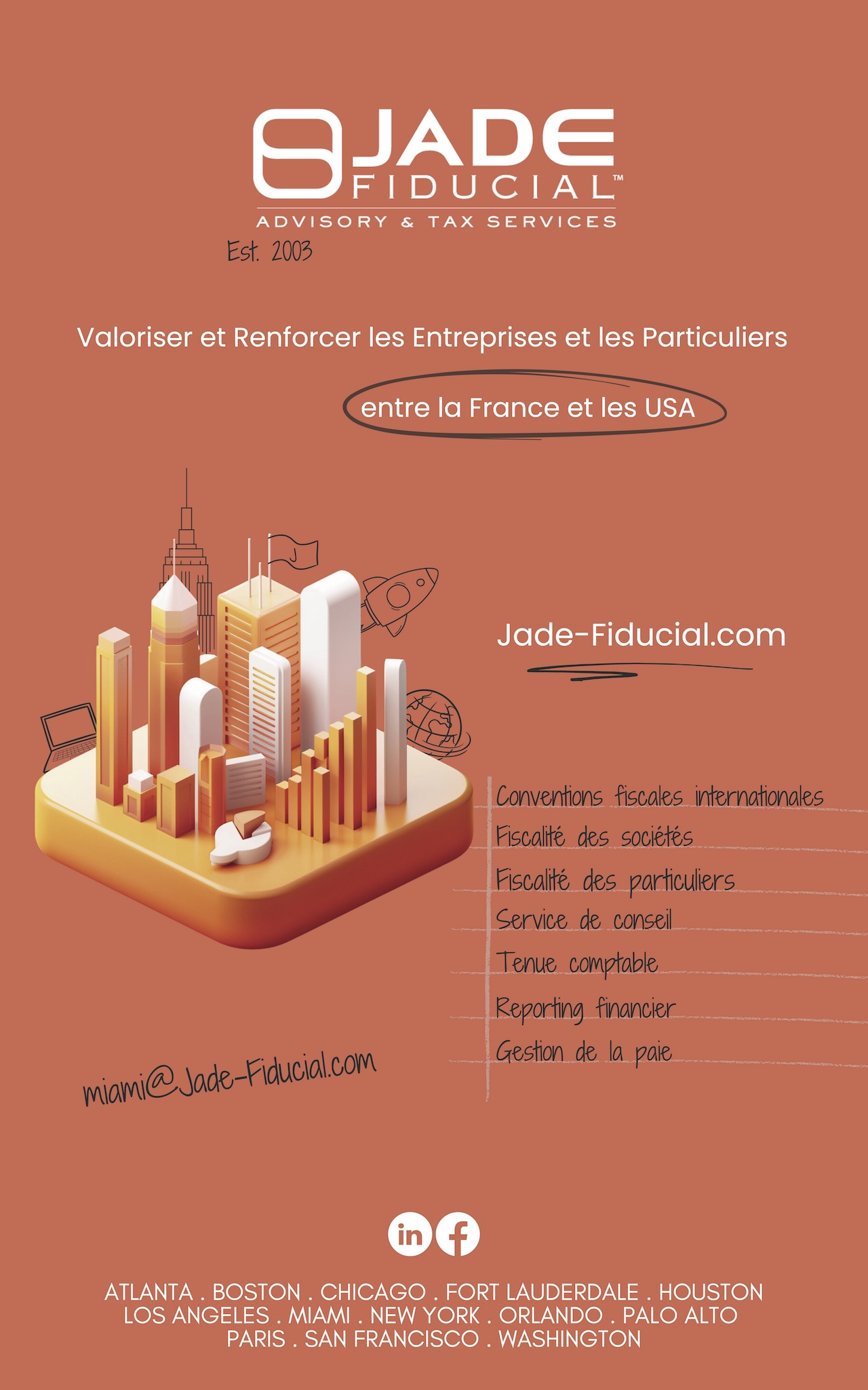 Jade Fiducial, Expert Comptable aux Etats-Unis