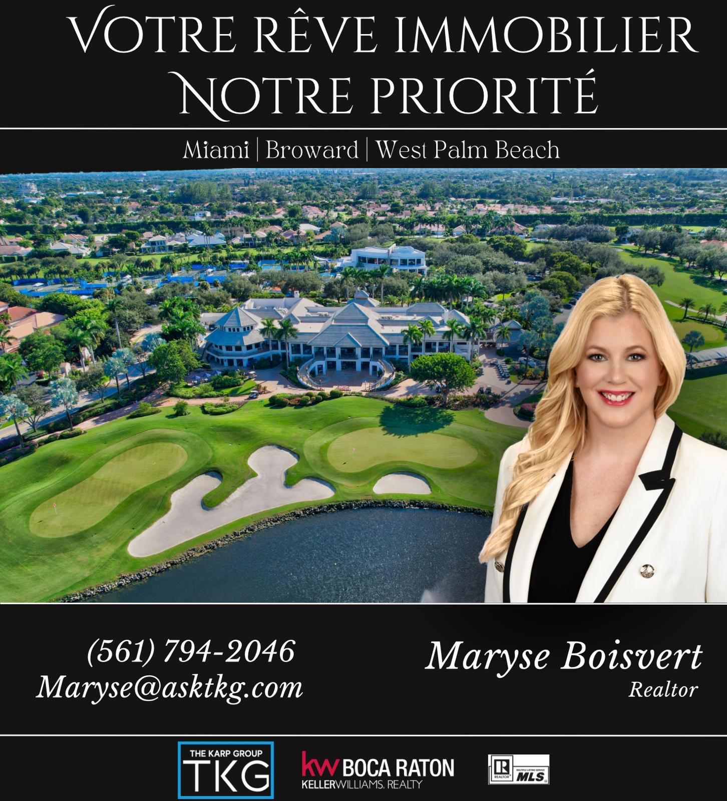 Maryse Boisvert (agent immobilier canadienne sur Miami, Broward et Palm Beach)
