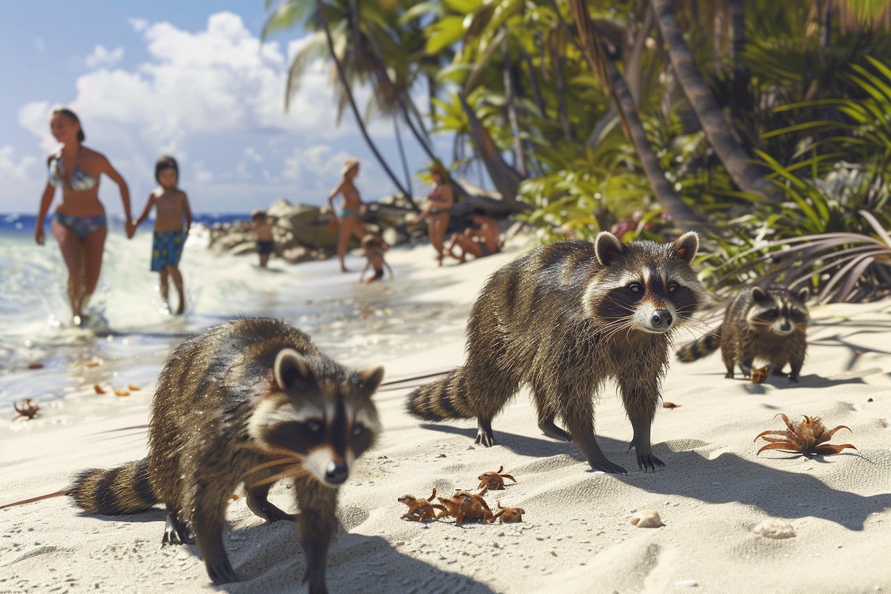 Où voir des ratons laveurs en Floride, à Racoon Island (Miami) et ailleurs
